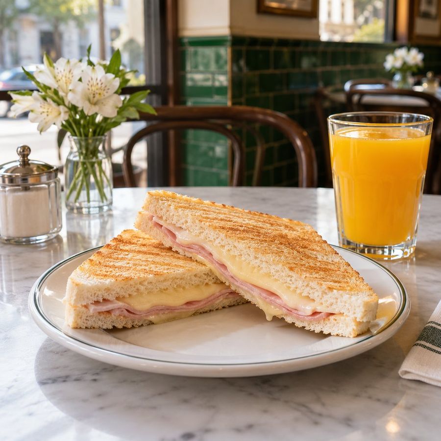 Tostado de jamón y queso